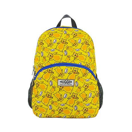 Plecak dla dzieci żółty we wzór misie, Hugger Totty Tripper Medium, Goofy Bear