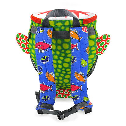 Plecak w kształcie ryby dla przedszkolaka w wieku 1,2,3,4 lata, Hugger, Little Monster, Monster Fish