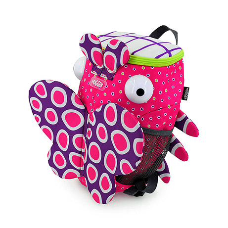 Plecak różowy motylek dla dziewczynki w wieku 1-4 lat, Hugger, Little Monster, Betty the Butterfly