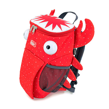 Plecak czerwony homar dla dziecka w wieku 1-4 lat, Hugger, Little Monster, Larry Lobster